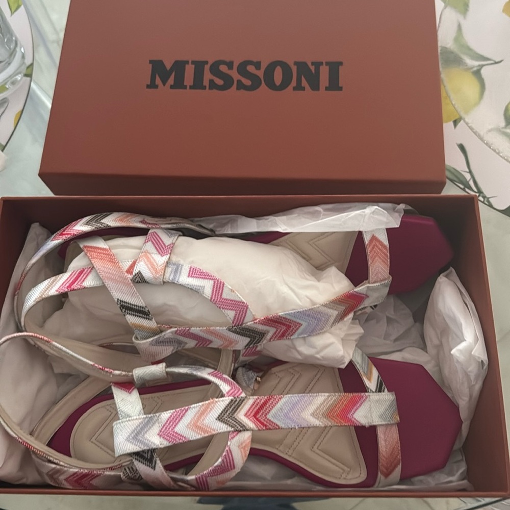 New Missoni Flat Sandals